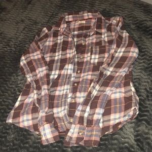 Hollister plaid button up